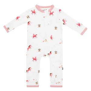 Kyte BABY Zippered Romper in Unicorn